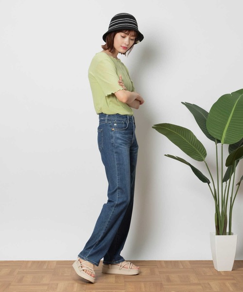 SOMETHING(サムシング)の「【SOMETHING】SUMMERSTRAIGHT(デニムパンツ・レディース・ライトインディゴブルー・26inch/27inch/28inch/29inch/30inch)」の16枚目の写真