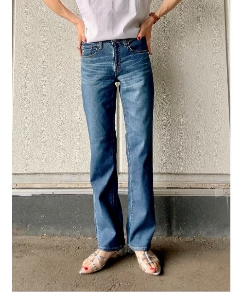 SOMETHING(サムシング)の「【SOMETHING】SUMMERSTRAIGHT(デニムパンツ・レディース・ライトインディゴブルー・26inch/27inch/28inch/29inch/30inch)」の12枚目の写真