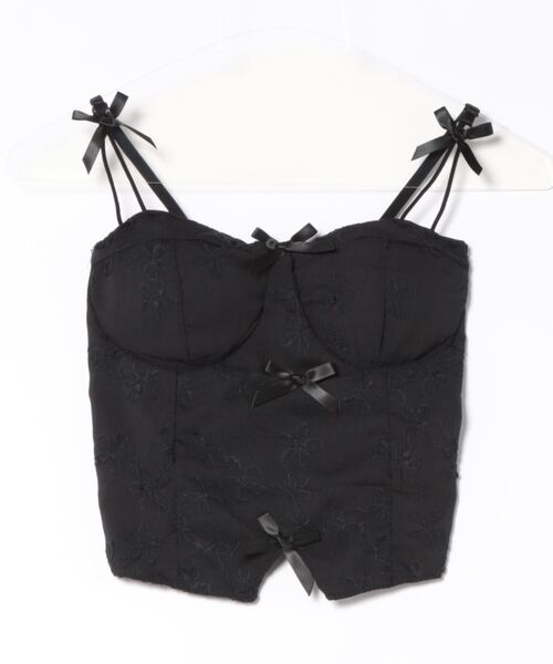 almo（アルモ）の「【LAMPOON】リボンキャミソール（キャミソール・レディース・ブラック/ベージュ/ホワイト・FREE）」の14枚目の写真