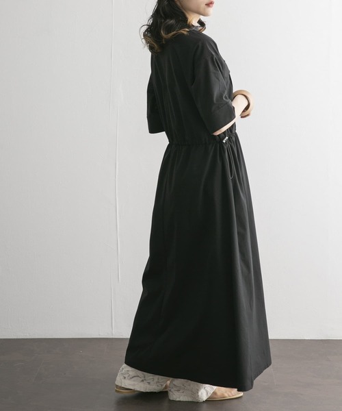 KBF(ケイビーエフ)の「ポケットディティールウエストドロストワンピース(ワンピース・レディース・ブラック/ブルー/ボルドー・ONE)」の19枚目の写真