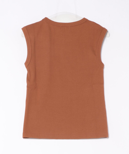 qualite scape（カリテ スケープ）の「リブノースリーブトップ（Tシャツ/カットソー・レディース・ホワイト/ブラック/ブラウン/イエロー・フリー）」の22枚目の写真