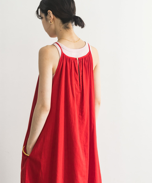 URBAN RESEARCH（アーバンリサーチ）の「『MADE IN JAPAN』アメリカンスリーブタンクトップ（タンクトップ・レディース・ベージュ/ボルドー/ピンク/オフホワイト・FREE）」の3枚目の写真