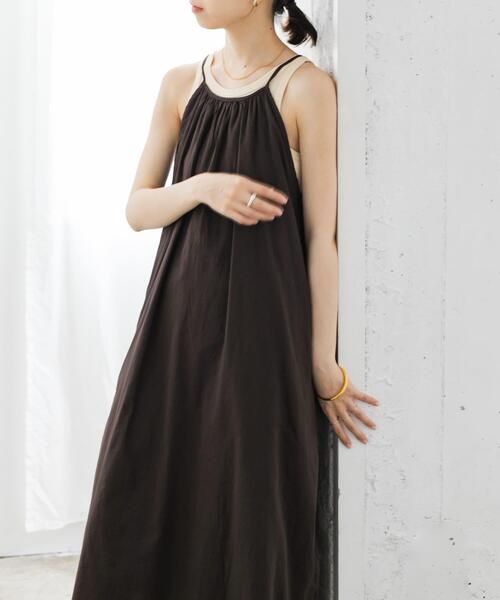 URBAN RESEARCH(アーバンリサーチ)の「『MADE IN JAPAN』アメリカンスリーブタンクトップ(タンクトップ・レディース・ベージュ/ボルドー/ピンク/オフホワイト・FREE)」の5枚目の写真