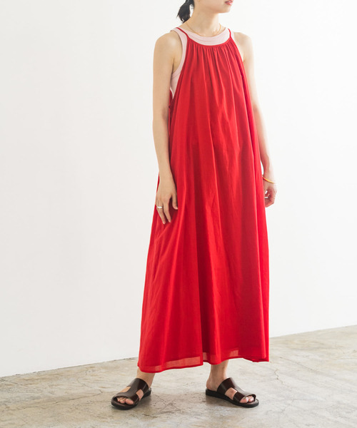 URBAN RESEARCH（アーバンリサーチ）の「『MADE IN JAPAN』アメリカンスリーブタンクトップ（タンクトップ・レディース・ベージュ/ボルドー/ピンク/オフホワイト・FREE）」の10枚目の写真