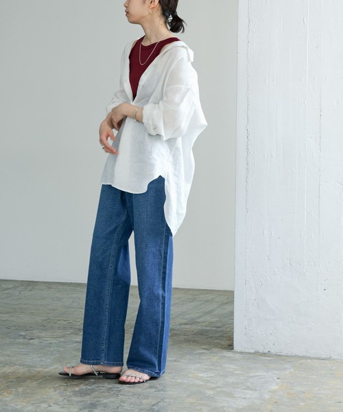 URBAN RESEARCH（アーバンリサーチ）の「『MADE IN JAPAN』アメリカンスリーブタンクトップ（タンクトップ・レディース・ベージュ/ボルドー/ピンク/オフホワイト・FREE）」の13枚目の写真