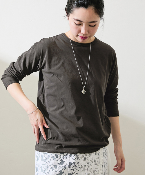 IENA（イエナ）の「ATON / エイトン 別注 FRESCA SINGLE JERSEY ロング