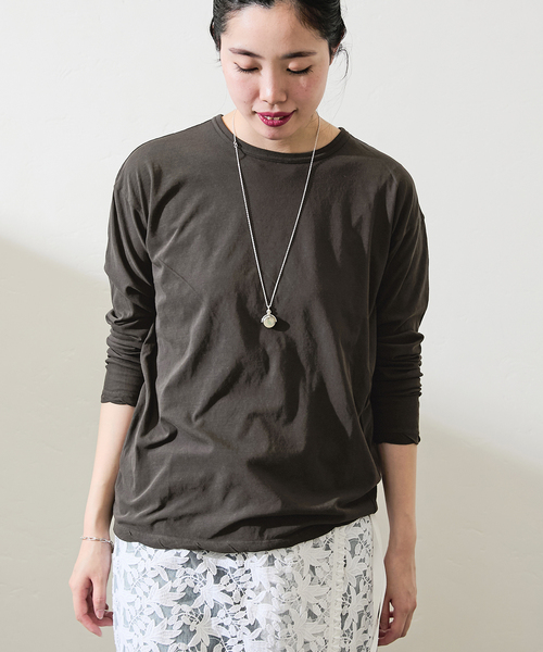 IENA（イエナ）の「ATON / エイトン 別注 FRESCA SINGLE JERSEY ロング