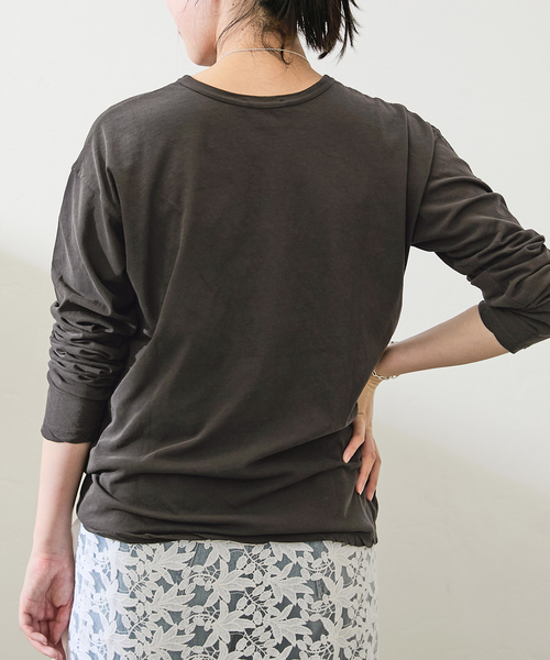 IENA（イエナ）の「ATON / エイトン 別注 FRESCA SINGLE JERSEY ロング