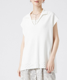 qualite | レーヨンストレッチオープンカラーシャツ(Tシャツ/カットソー)