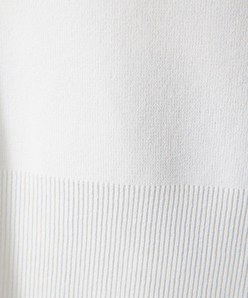 qualite(カリテ)の「レーヨンストレッチオープンカラーシャツ/サマーニット/夏服/オフィスカジュアル(Tシャツ/カットソー・レディース・ブラック/ベージュ/オフホワイト・フリー)」の14枚目の写真