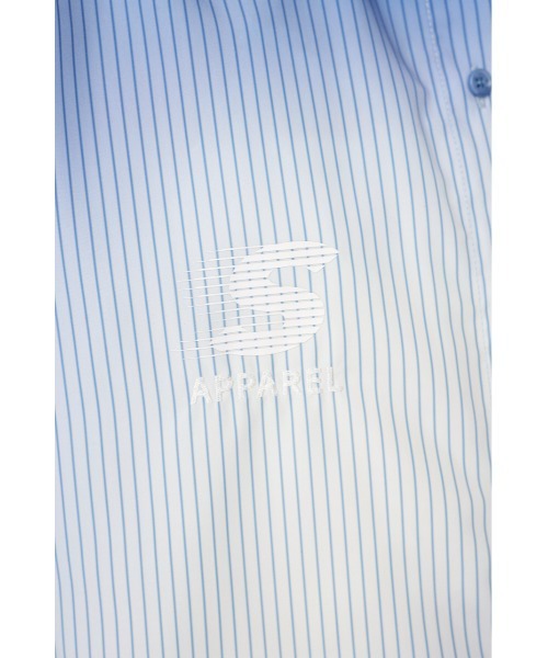 シャツ グラデーション ストライプ シアー 韓国 L2576 セール】H/S GRADATION STRIPE SH ハーフスリーブ
