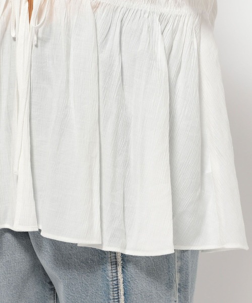 LOWRYS FARM（ローリーズファーム）の「ヨウリュウシャーリング６Ｓ 116607（シャツ/ブラウス・レディース・ブラック/ベージュ/アイボリー/グリーン・FREE）」の12枚目の写真