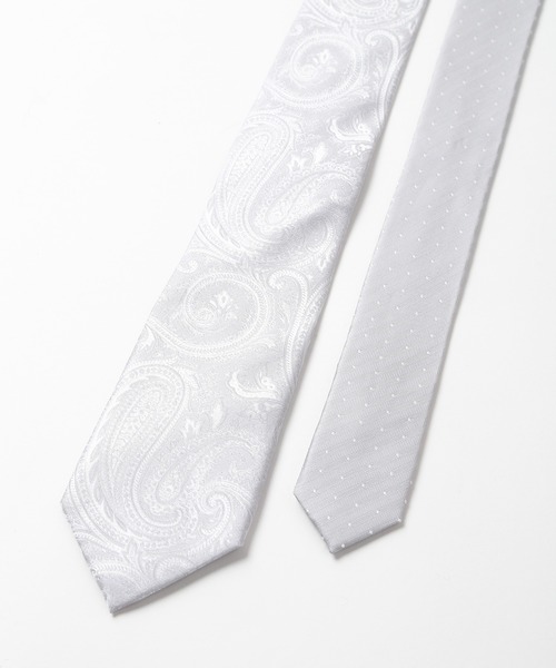MEN'S BIGI（メンズビギ）の「シャドーペイズリー柄シルクネクタイ（ネクタイ・メンズ・ネイビー/ボルドー/シルバー/ターコイズブルー・FREE）」の8枚目の写真