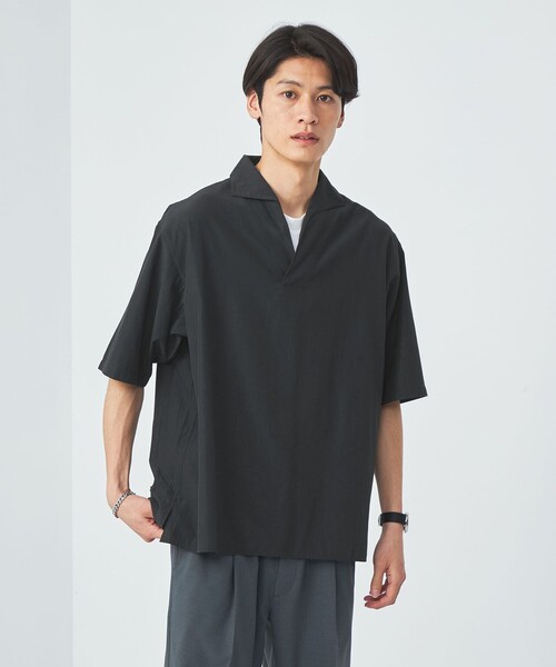 green label relaxing（グリーンレーベルリラクシング）の「トリアセコットン スキッパー プルオーバー シャツ（シャツ/ブラウス・メンズ・ロイヤルブルー/モカ/ダークグレー・XL/L/M/S）」の2枚目の写真