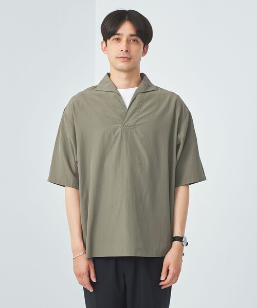 green label relaxing（グリーンレーベルリラクシング）の「トリアセコットン スキッパー プルオーバー シャツ（シャツ/ブラウス・メンズ・ロイヤルブルー/モカ/ダークグレー・XL/L/M/S）」の13枚目の写真