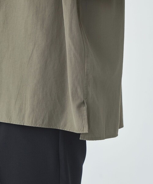 green label relaxing（グリーンレーベルリラクシング）の「トリアセコットン スキッパー プルオーバー シャツ（シャツ/ブラウス・メンズ・ロイヤルブルー/モカ/ダークグレー・XL/L/M/S）」の8枚目の写真