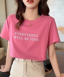 ロゴTシャツ クルーネック半袖T コットン100%