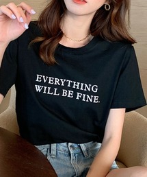 ロゴTシャツ クルーネック半袖T コットン100%