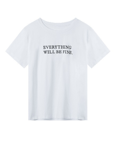 COCOMOMO(ココモモ)の「ロゴTシャツ クルーネック半袖T コットン100%(Tシャツ/カットソー・レディース・ブラック/ホワイト/ブラウン/ピンク/ブルー/グレー・M/L)」の21枚目の写真