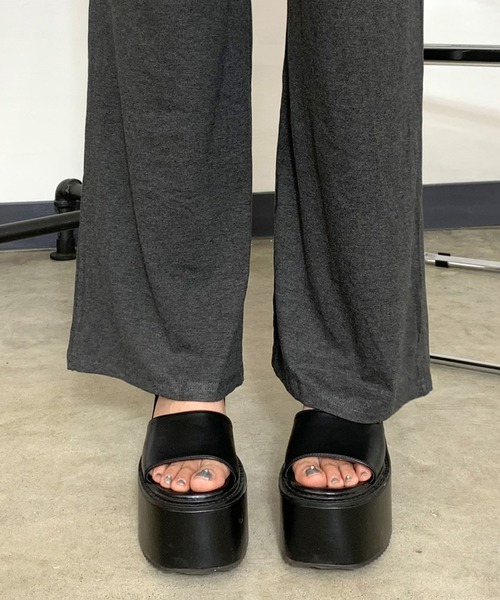 non-hedge（ノンヘッジ）の「サイドドロストアシメトップスパンツセットアップ（セットアップ・レディース・チャコールグレー/ブラック/ライトグレー/ブラウン・FREE）」の19枚目の写真