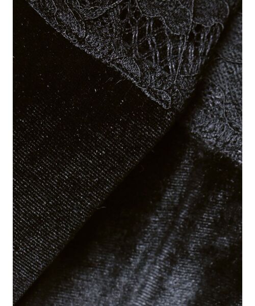 GYDA（ジェイダ）の「コルセットデザインベロアビスチェ（キャミソール・レディース・ブラック/オフホワイト・FREE）」の17枚目の写真