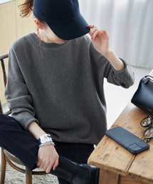 SLOBE IENA | 《追加》コットンダブルフェイスプルオーバー(ニット/セーター)