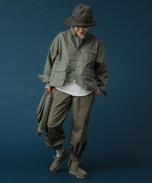 BEAMS BOY（ビームスボーイ）の「コットン ミリタリー パンツ（その他パンツ・レディース・ベージュ/オリーブ・ONE SIZE）」の8枚目の写真