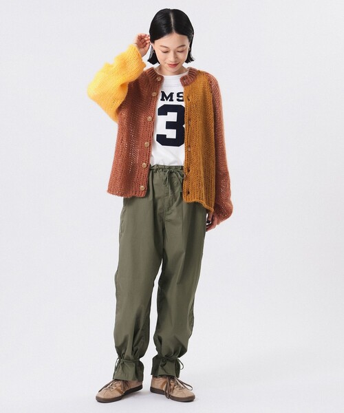 BEAMS BOY（ビームスボーイ）の「コットン ミリタリー パンツ（その他パンツ・レディース・ベージュ/オリーブ・ONE SIZE）」の13枚目の写真