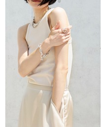 cup-in recycled fabric american sleeve tops