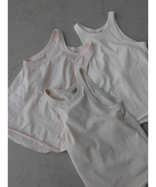 【セール】cup-in recycled fabric american sleeve tops（タンクトップ）｜Katrin TOKYO（カトリーントーキョー）