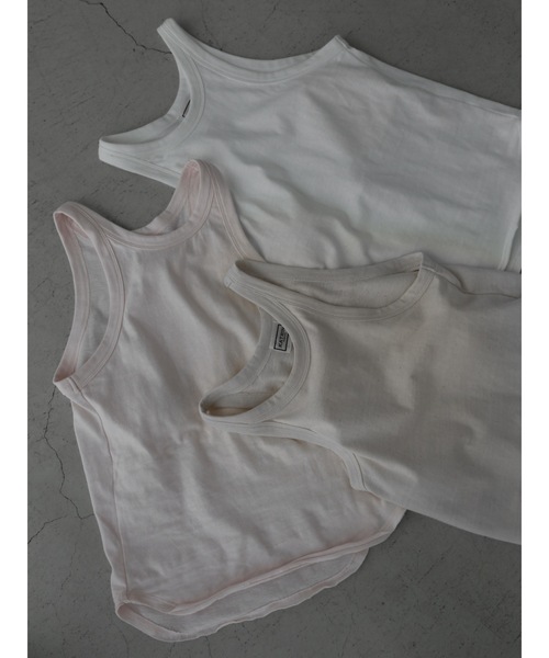 【セール】cup-in recycled fabric american sleeve tops（タンクトップ）｜Katrin TOKYO（カトリーントーキョー）
