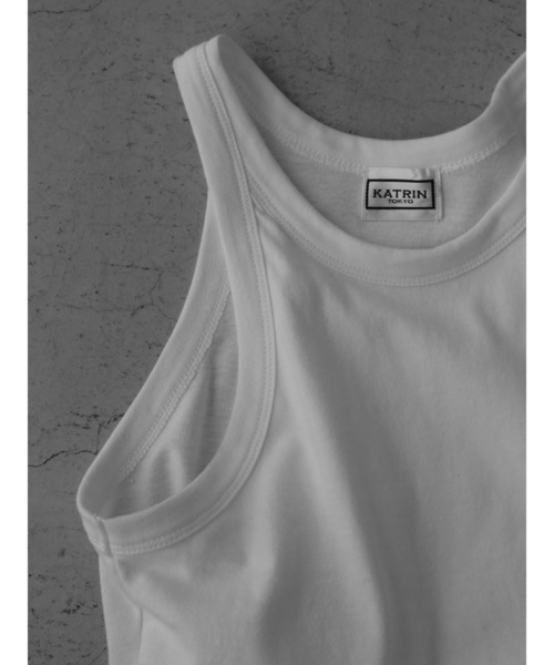 【セール】cup-in recycled fabric american sleeve tops（タンクトップ）｜Katrin TOKYO（カトリーントーキョー）
