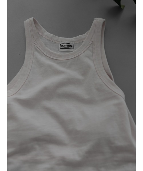 【セール】cup-in recycled fabric american sleeve tops（タンクトップ）｜Katrin TOKYO（カトリーントーキョー）