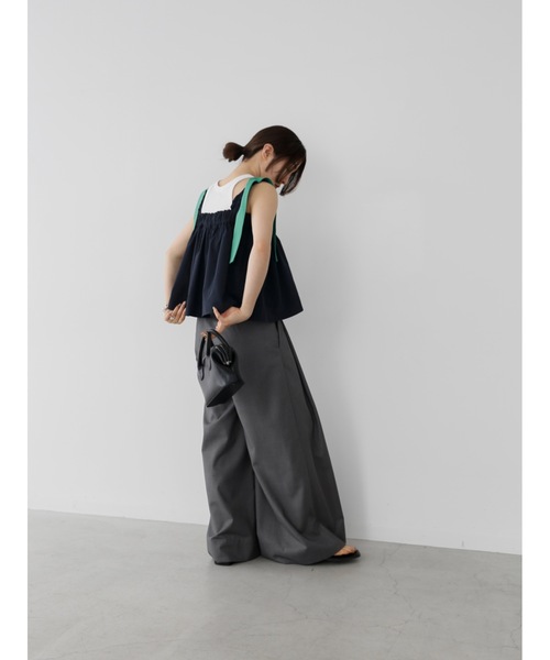 【セール】cup-in recycled fabric american sleeve tops（タンクトップ）｜Katrin TOKYO（カトリーントーキョー）