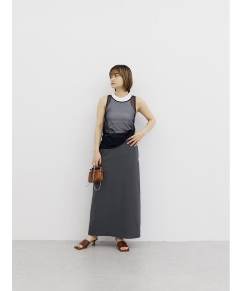 【セール】cup-in recycled fabric american sleeve tops（タンクトップ）｜Katrin TOKYO（カトリーントーキョー）