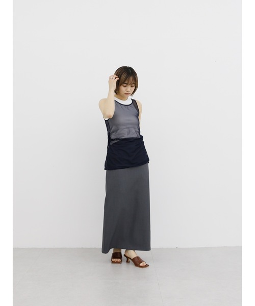 【セール】cup-in recycled fabric american sleeve tops（タンクトップ）｜Katrin TOKYO（カトリーントーキョー）