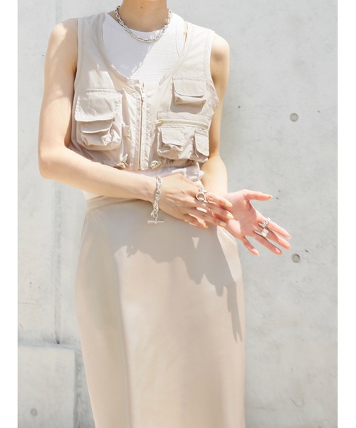 【セール】cup-in recycled fabric american sleeve tops（タンクトップ）｜Katrin TOKYO（カトリーントーキョー）