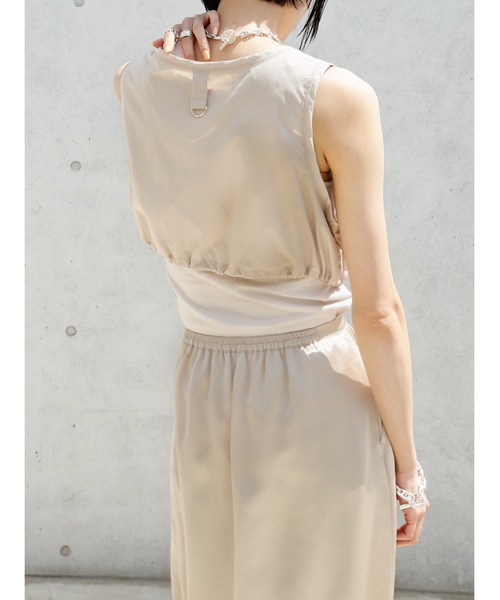 【セール】cup-in recycled fabric american sleeve tops（タンクトップ）｜Katrin TOKYO（カトリーントーキョー）