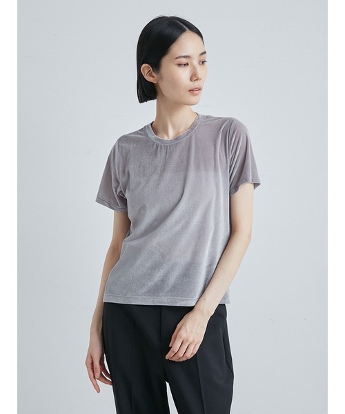 miesrohe ベロアコンパクトTシャツ miesrohe ベロアコンパクトTシャツ