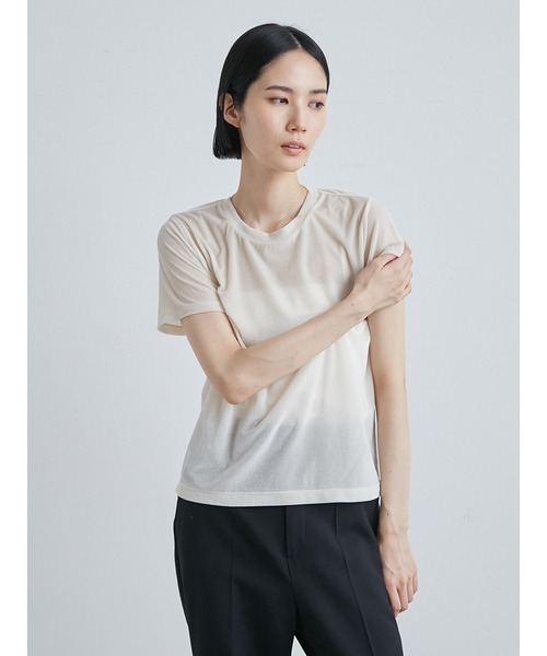 MIESROHE（ミースロエ）の「ベロアコンパクトTシャツ（Tシャツ