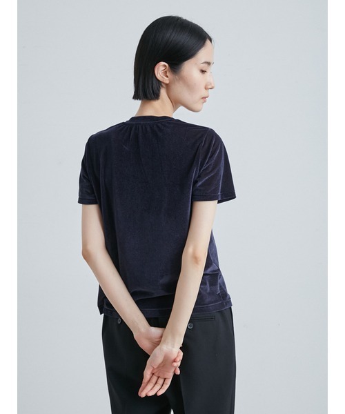 MIESROHE（ミースロエ）の「ベロアコンパクトTシャツ（Tシャツ