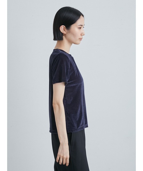 TEO ベロアTシャツ　SM 新品 MIESROHE（ミースロエ）の「ベロアコンパクトTシャツ（Tシャツ