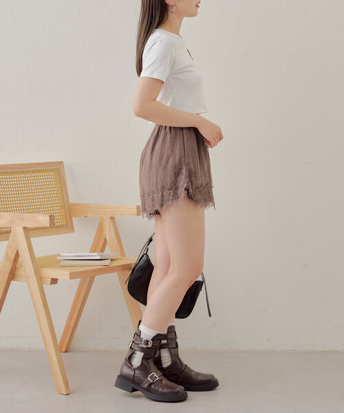 Chico(チコ)の「レースショートパンツ(その他パンツ・レディース・アイボリー/カーキ/ブラック・FREE)」の14枚目の写真