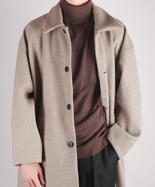WESTSEA（ウエストシー）の「12G シープカシミヤタッチ 天竺タートルネックニット（ニット/セーター・メンズ・ブラウン/チャコール/ブルーグレー/ライラック/グレイッシュベージュ/ブラック/オフホワイト・M/XL/L）」の8枚目の写真