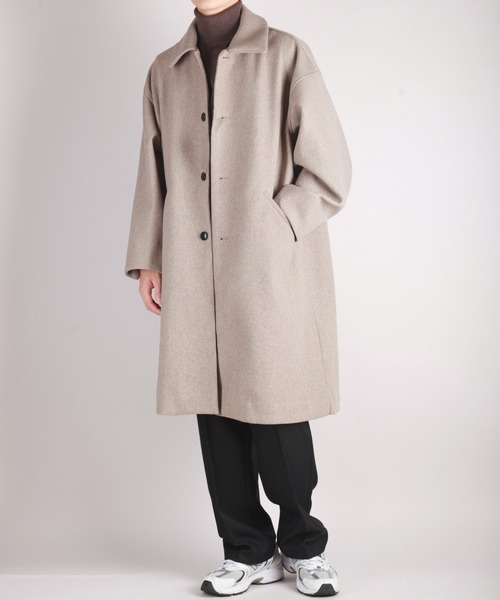 WESTSEA（ウエストシー）の「12G シープカシミヤタッチ 天竺タートルネックニット（ニット/セーター・メンズ・ブラウン/チャコール/ブルーグレー/ライラック/グレイッシュベージュ/ブラック/オフホワイト・M/XL/L）」の9枚目の写真
