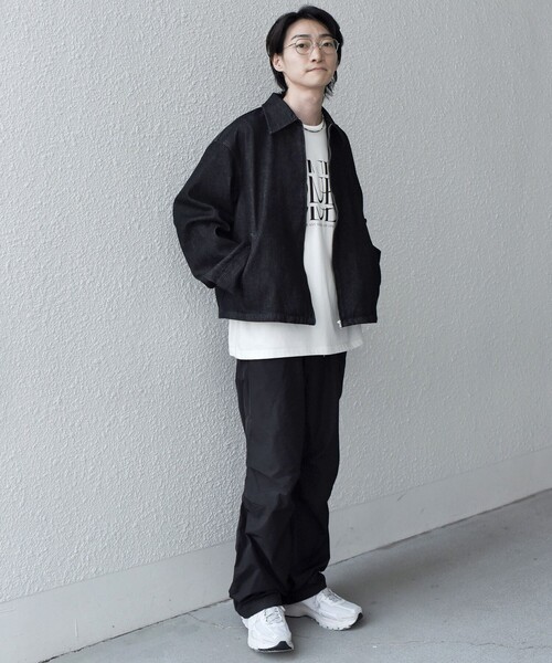 SHIPS any（シップス エニィ）の「SHIPS any: 〈洗濯機可能〉カラーミックスコード トラックパンツ ［a-nylon］(セットアップ対応)◇（その他パンツ・メンズ・ブラック/ベージュ/グレー・MEDIUM/LARGE）」の10枚目の写真