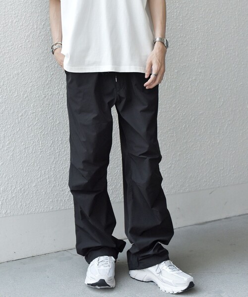 SHIPS any（シップス エニィ）の「SHIPS any: 〈洗濯機可能〉カラーミックスコード トラックパンツ ［a-nylon］(セットアップ対応)◇（その他パンツ・メンズ・ブラック/ベージュ/グレー・MEDIUM/LARGE）」の11枚目の写真