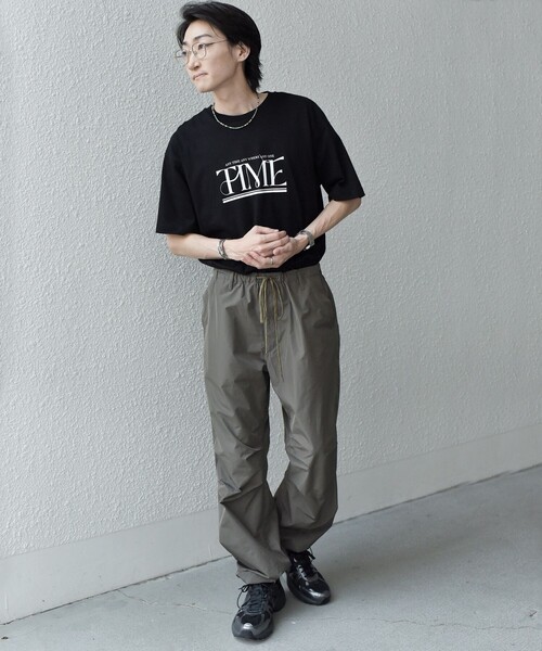 SHIPS any（シップス エニィ）の「SHIPS any: 〈洗濯機可能〉カラーミックスコード トラックパンツ ［a-nylon］(セットアップ対応)◇（その他パンツ・メンズ・ブラック/ベージュ/グレー・MEDIUM/LARGE）」の15枚目の写真