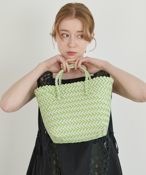 Crisp（クリスプ）の「メルカドバッグ（ハンドバッグ・レディース・ミント/ネイビー/オレンジ・FREE）」の2枚目の写真