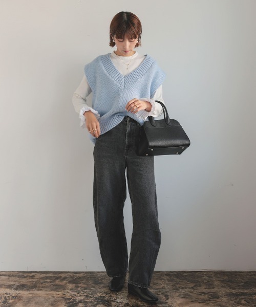 DONOBAN（ドノバン）の「ニットベスト（ベスト・レディース・ピンク/ブルー・ONE）」の20枚目の写真